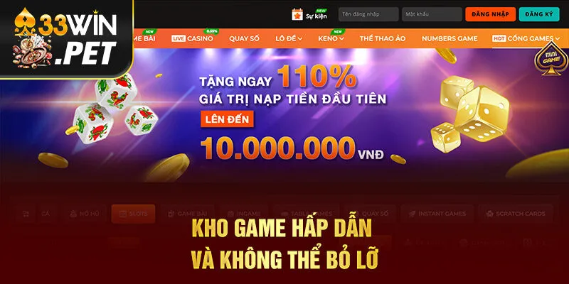 Kho game hấp dẫn và không thể bỏ lỡ