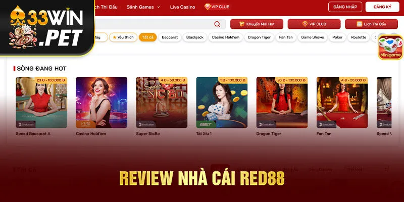 Thương Hiệu Red88 - Đẳng Cấp Nhà Cái Xanh Chín Từ Châu Âu